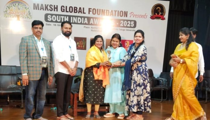 Achampeta girl wins gold medal in shot foot competition