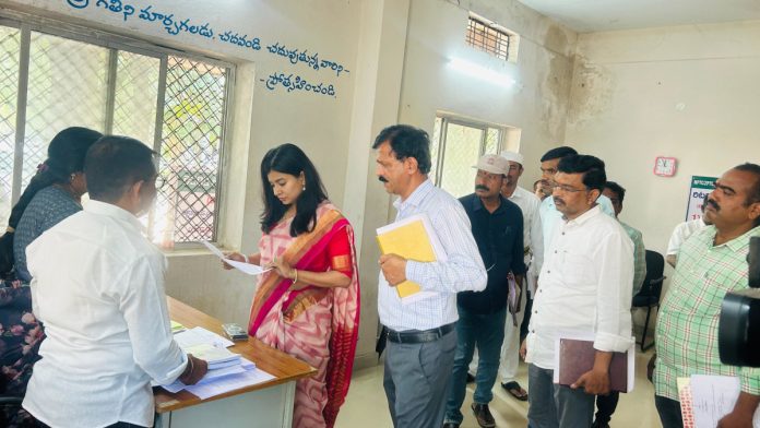 Additional Collector inspects nomination process