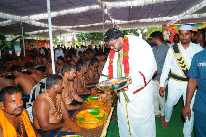 Annadanam is the greatest of all charities: Sub-Collector Narayanamit