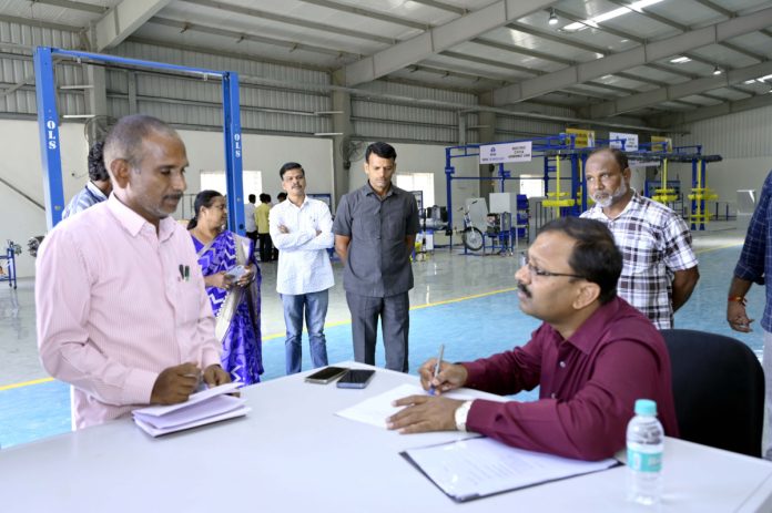 Collector inspects schools and ATC centers