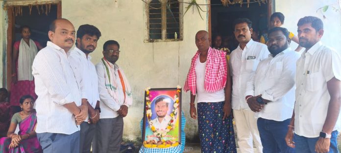 Congress Vice President Gadde Sammi Reddy participates in the ten-day ritual program