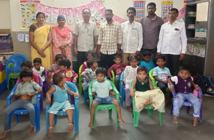Distribution of chairs to Anganwadi under the auspices of PCR Foundation