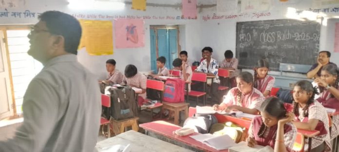 District Education Officer inspects special classes.