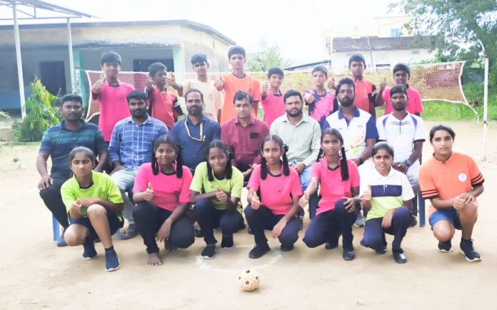 District level Under-14 boys and girls Sepak Takraw sports selections