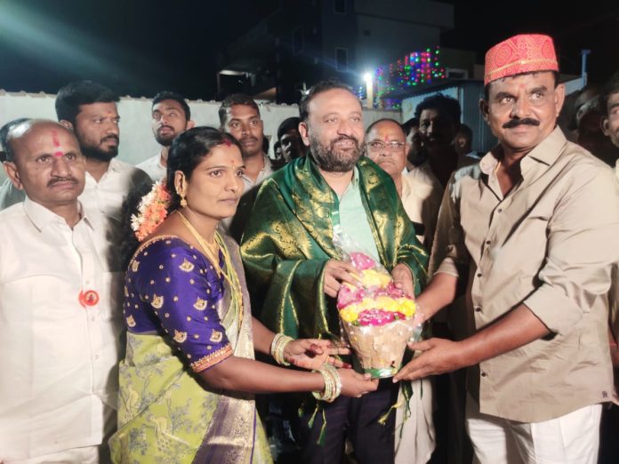 Diwali celebrations at Santosh Mestris house.. MLA attended