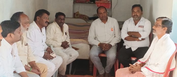 Former MLA visits activists family