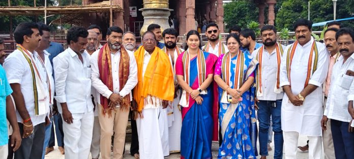 Former Pondicherry CM in the presence of Jogulamba
