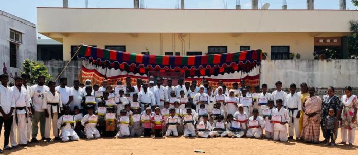Karate grading competitions for students
