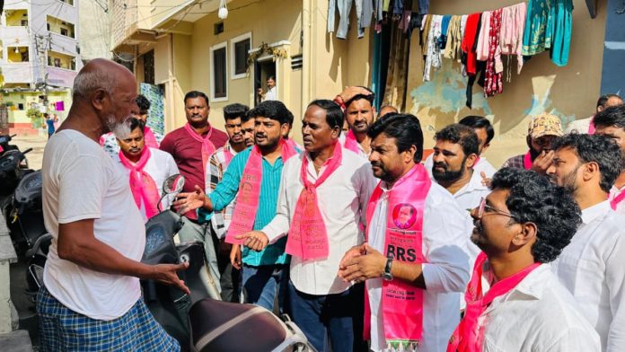 Khanapur BRS leaders campaign in Jubilee Hills