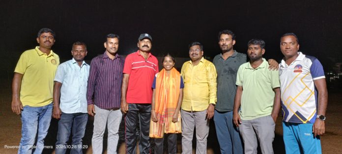 Khokho Association Chairman Billa Anil congratulated the player