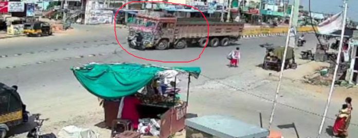 Lorry hits two-wheeler, two seriously injured Lorry hits two-wheeler, two seriously injured