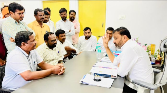 MLA Thota Lakshmi Kantha Rao interacting with the people MLA Thota Lakshmi Kantha Rao interacting with the people