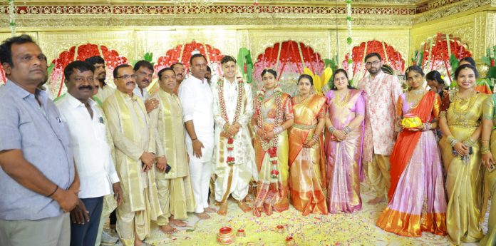 MLA blesses the newlyweds MLA blesses the newlyweds