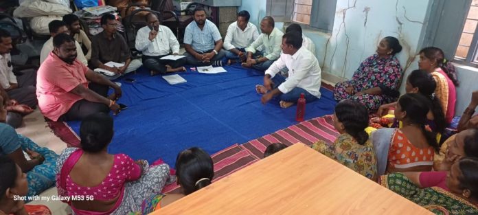 Meeting with Indiramma Housing beneficiaries