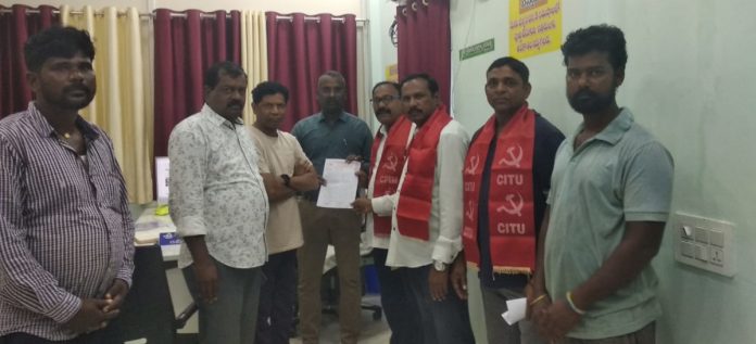 Petition to the Municipal Commissioner under the auspices of CPI(M)
