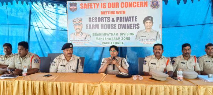 Police surveillance on farmhouses: Maheshwaram DCP Sunitha Reddy