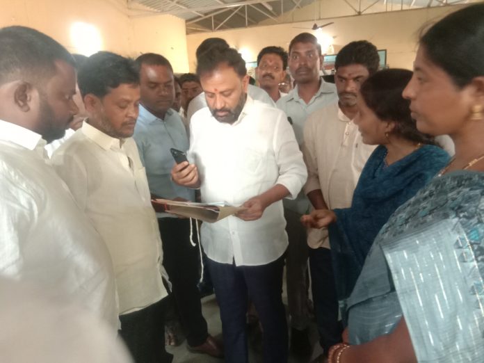 Request to the MLA to resolve the problem in Anganwadi
