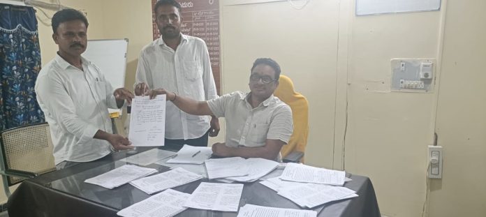 Request to the Tahsildar to grant sand permission for temple construction