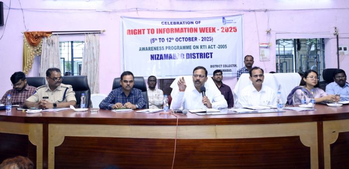The district should be set as a model in the implementation of the Right to Information Act.
