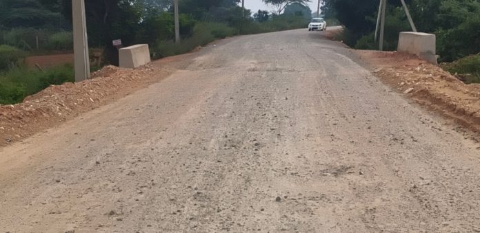 They poured gravel... they forgot about the work.