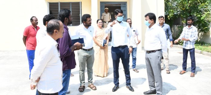 Tight security at EVM warehouse