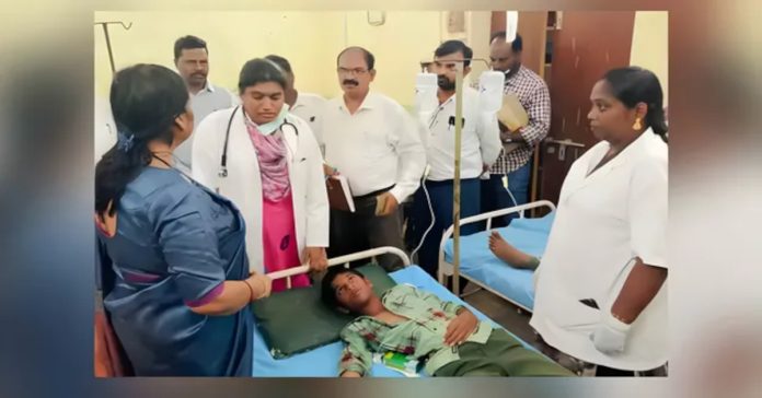 Students fall ill with food poisoning..
