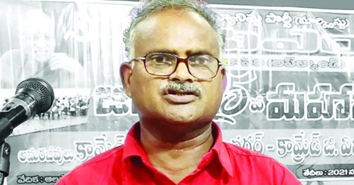 Untitled-38 copy CITU mourns the death of Chinthakayala Baburao