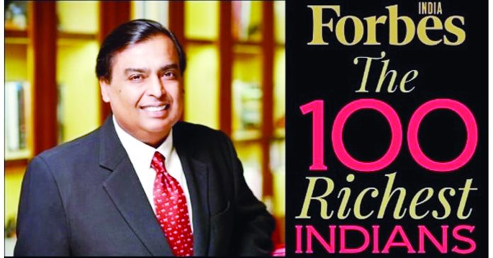 Mukesh Ambani tops Indian billionaires list