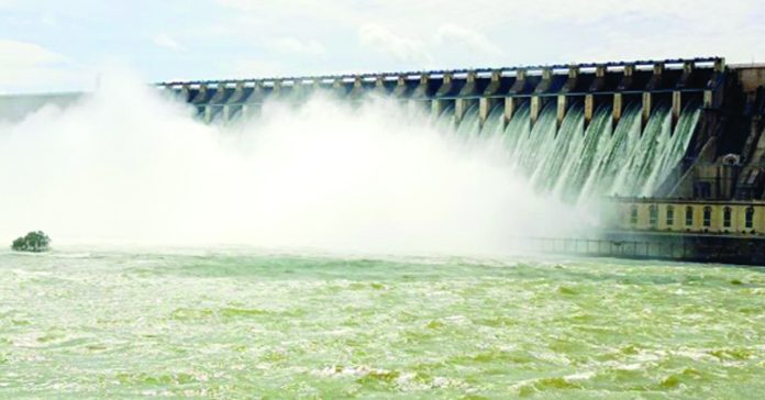Water released through Sagar 26 crust gates