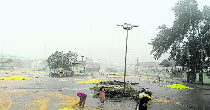 Flood in the united Warangal district