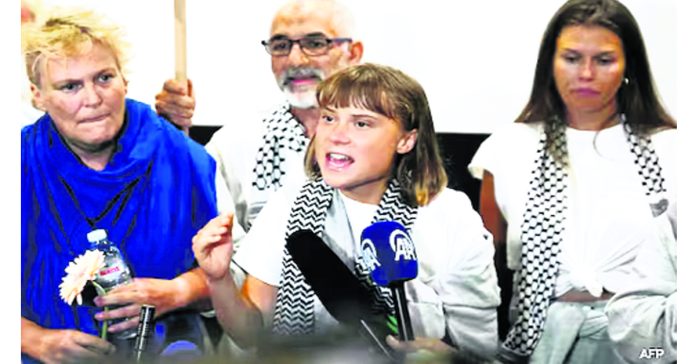 Greta Thunberg: A genocide is taking place