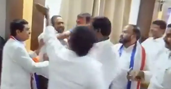 BC JAC leaders clash at BJP office