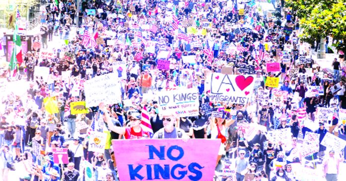 The American working class says there are no kings, thrones, or crowns!