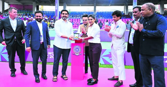 'Mithali Stand' at Visakhapatnam Stadium