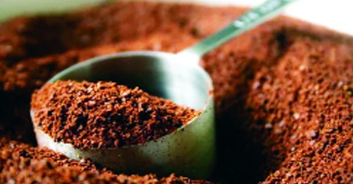 Coffee powder does not freeze...