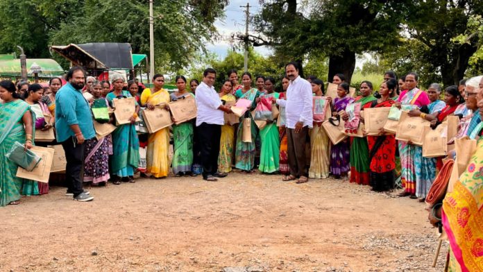 Wedding brochure and saree delivered to every household in Seetarampalli Wedding brochure and saree delivered to every household in Seetarampalli