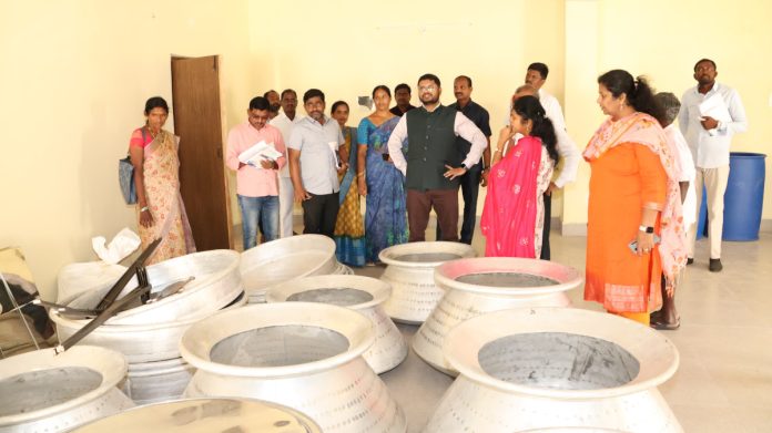 Work on the function hall should be completed within three days.