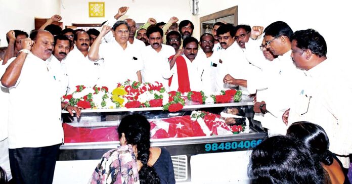 ప్రజా ఉద్యమాలకు తీరని నష్టం