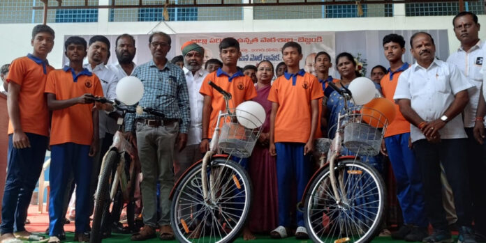 Bicycle distribution to increase interest..