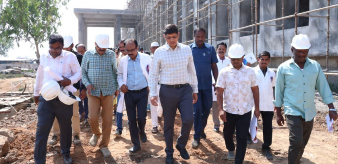 Collector visits under-construction Government Medical College campus