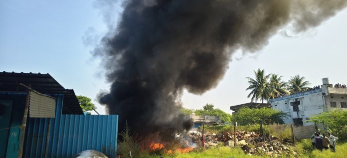 స్క్రాప్ దుకాణంలో అగ్ని ప్రమాదం..