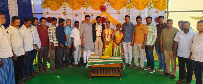 Former MLAs blessings for the bride and groom!