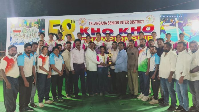 బ్రాంచ్ మెడల్ ను కైవసం చేసుకున్న ఉమ్మడి మహబూబ్ నగర్ మహిళల ఖోఖో జట్టు