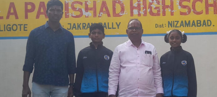 రాష్ట్రస్థాయి వాలీబాల్ పోటీలకు కలిగోట్ విద్యార్థులు ఎంపిక