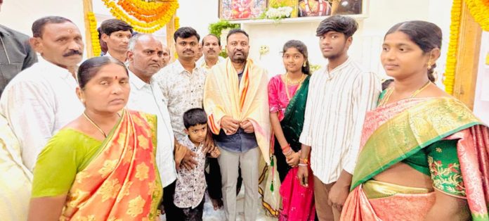 MLA Thota Lakshmi Kantharao inaugurated Indiramma's house