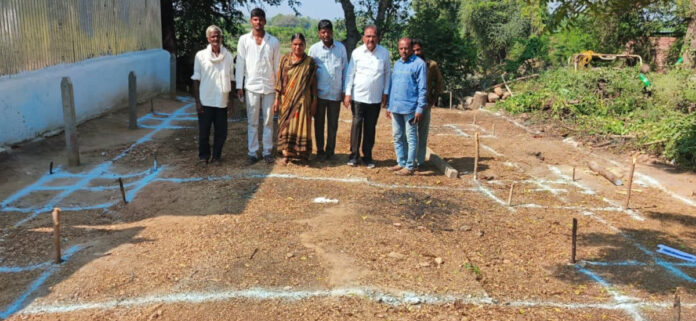 MPDO begins construction of Indiramma houses in Muguposi