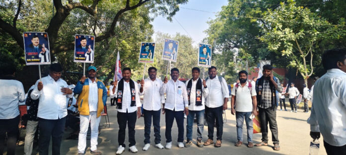 ఢిల్లీ నిరసన సభకు హాజరైన ఎమ్మార్పీఎస్ నాయకులు