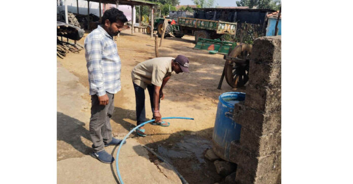 మిషన్ భగీరథ పైప్ లైన్ కు మోటార్లు బిగిస్తే చర్యలు తప్పవు.!