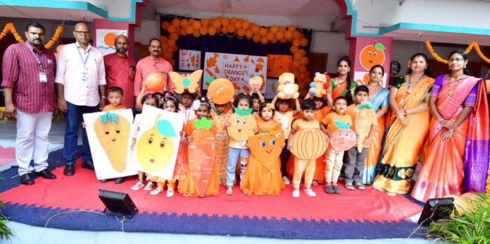మదర్ థెరిస్సా పాఠశాలలో ఆరంజ్ డే వేడుకలు