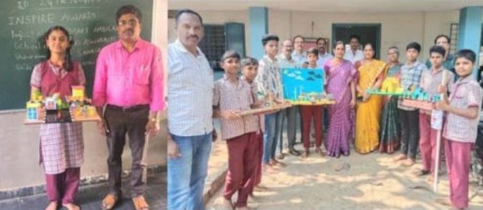 జిల్లాస్థాయి వైజ్ఞానిక ప్రదర్శనలో పేట విద్యార్ధులు ప్రయోగాలు